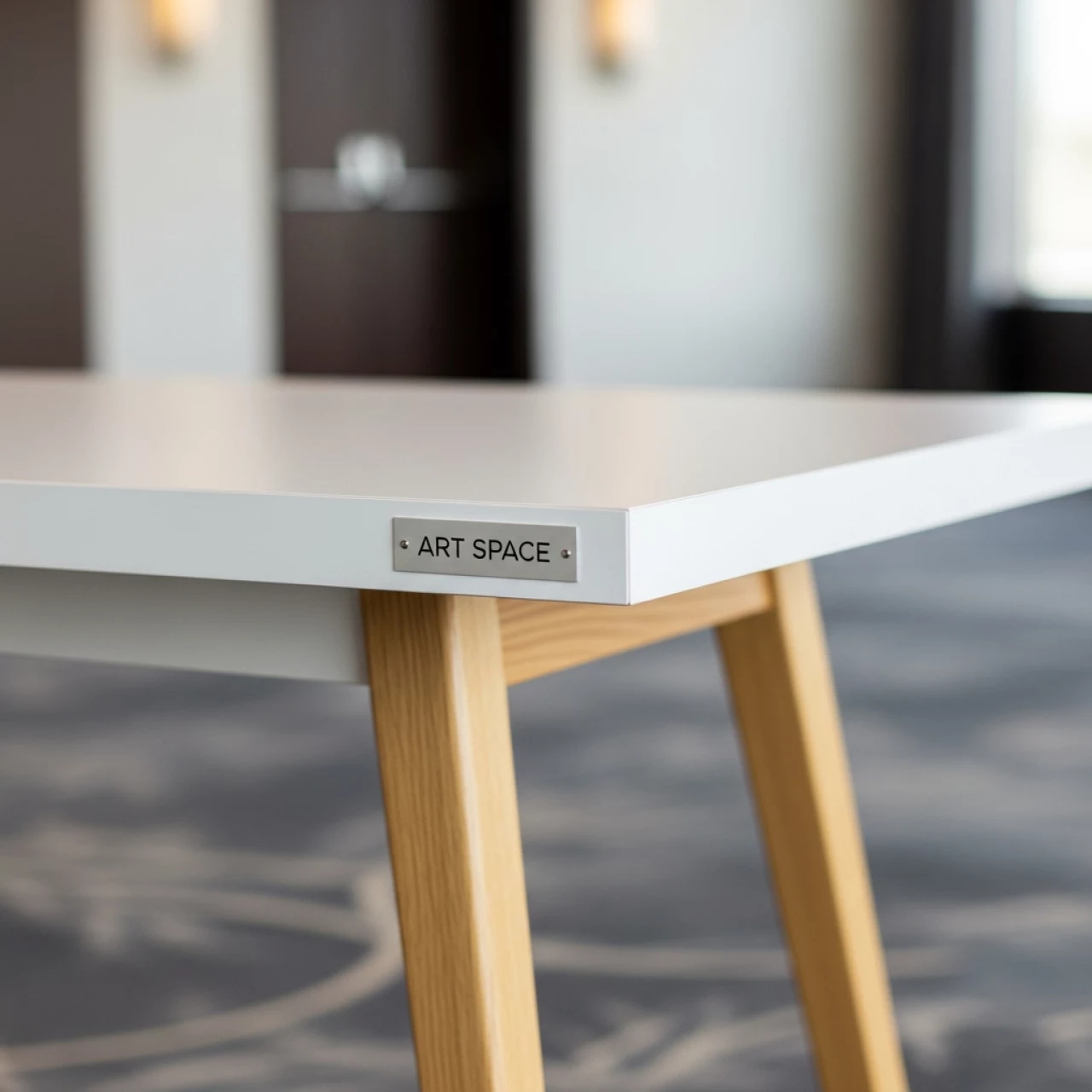 Аренда Стол парта белый 140х60 в Mövenpick Hotel — ART SPACE