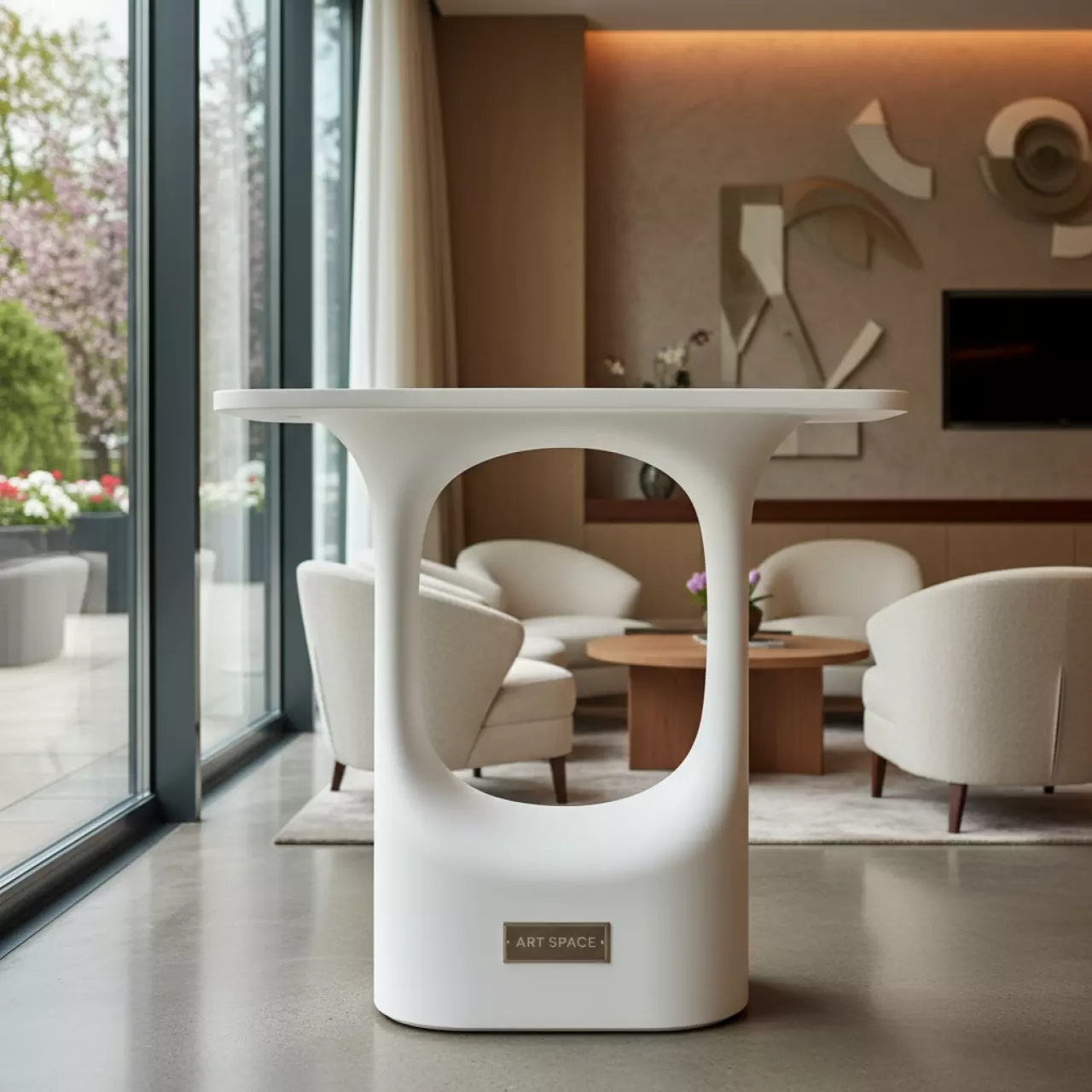 Аренда Стол пластиковый барный Octopus Bar в Mövenpick Hotel — ART SPACE