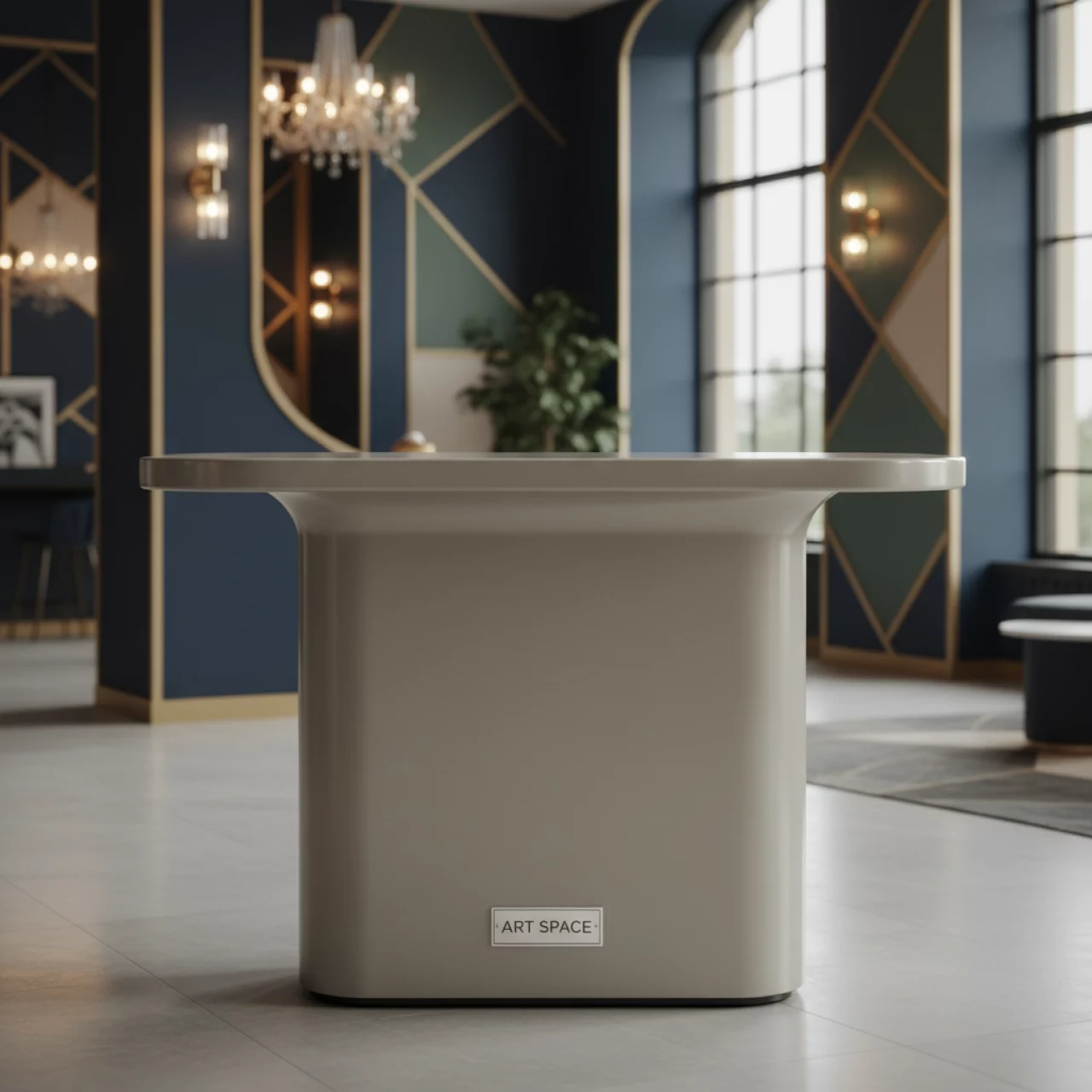 Аренда Стол пластиковый барный Tkitt DPBT 54 в Mövenpick Hotel — ART SPACE