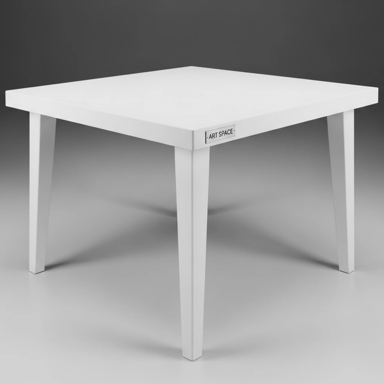 Аренда Стол пластиковый обеденный Clip 80 белый 800х800х750 мм в Grand Karat Sochi — ART SPACE