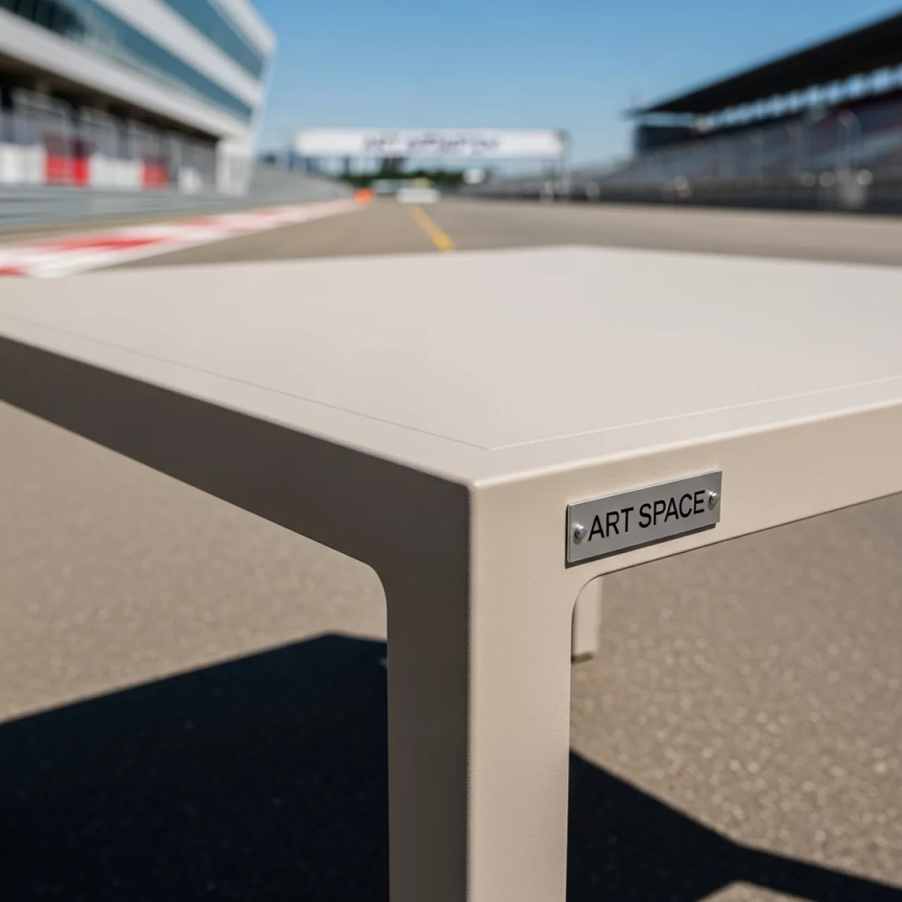 Аренда Стол пластиковый обеденный Eco Fixed лен 800х800х750 мм на Сочи Автодроме — ART SPACE