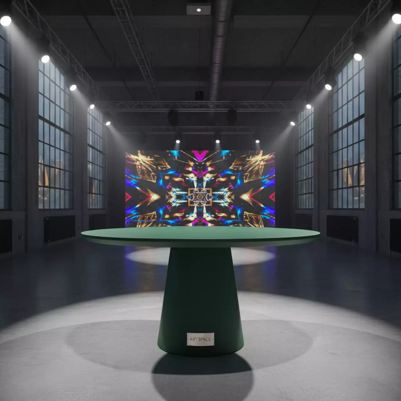 Аренда Стол пластиковый обеденный Step Step Mini агава Ø605х765 мм в Karat Resort — ART SPACE