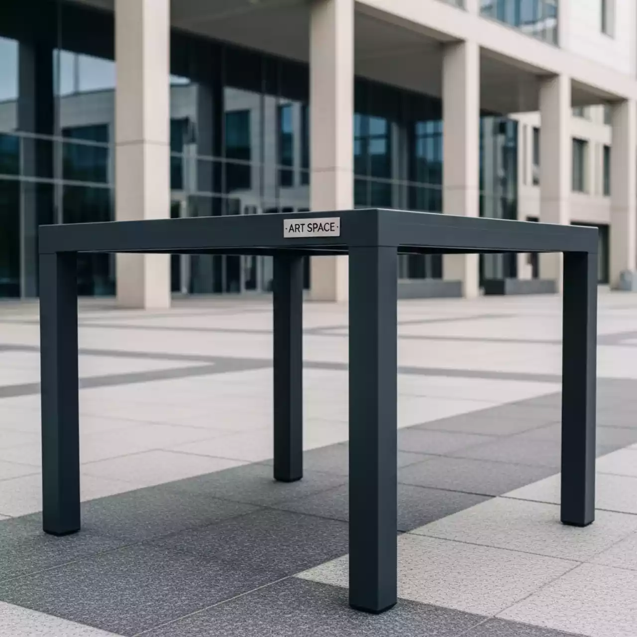 Аренда Стол пластиковый Orlando 140 антрацит 1400х800х750 мм в Университете «Сириус» — ART SPACE