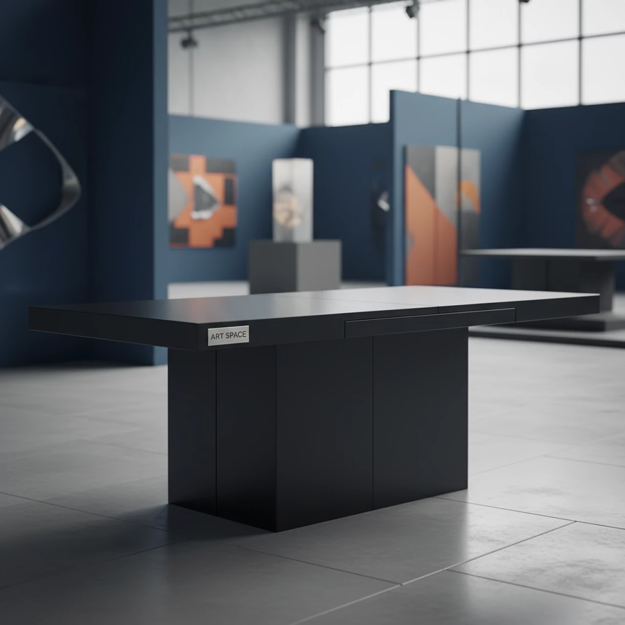 Аренда Стол пластиковый раздвижной Vegas Table черный в комплексе Sea Galaxy — ART SPACE