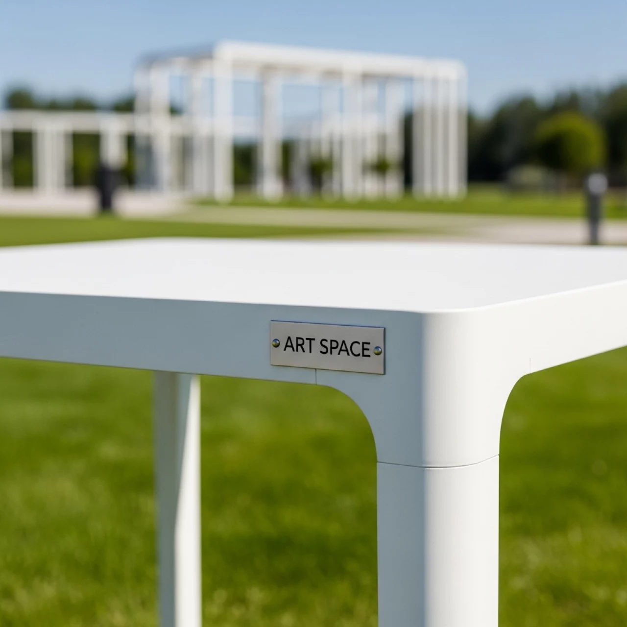 Аренда Стол пластиковый раздвижной Vegas Table XL белый в этно-парке «Моя Россия» — ART SPACE