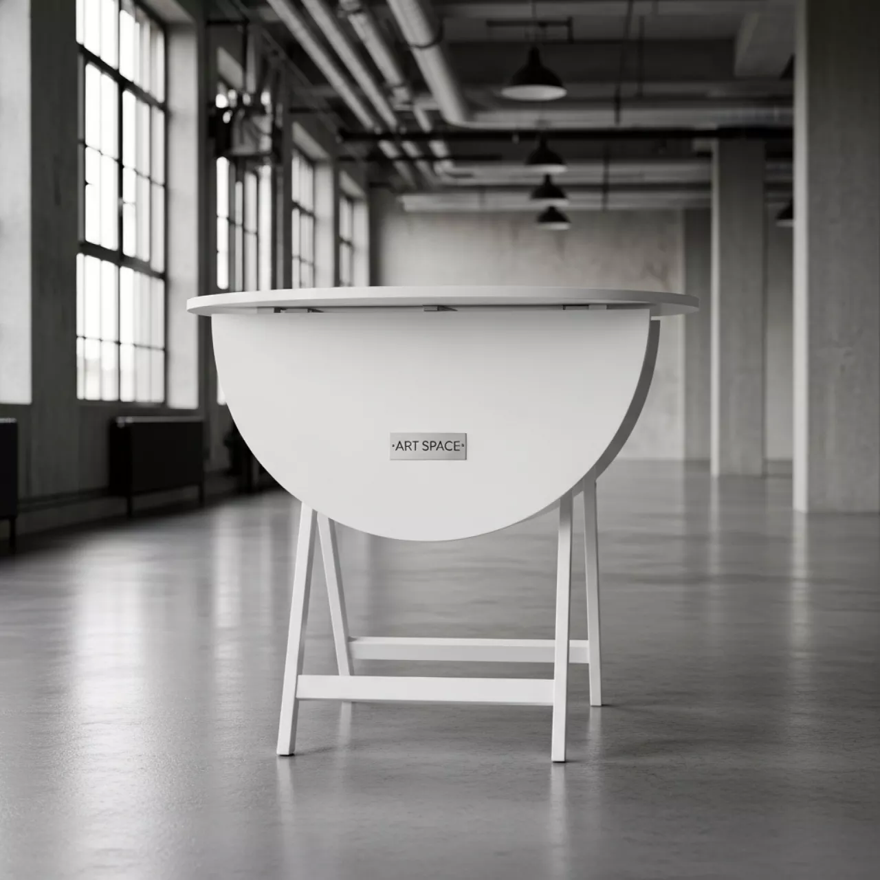 Аренда Стол пластиковый складной Sky Folding Table Ø60 белый в Panorama by Mercure — ART SPACE