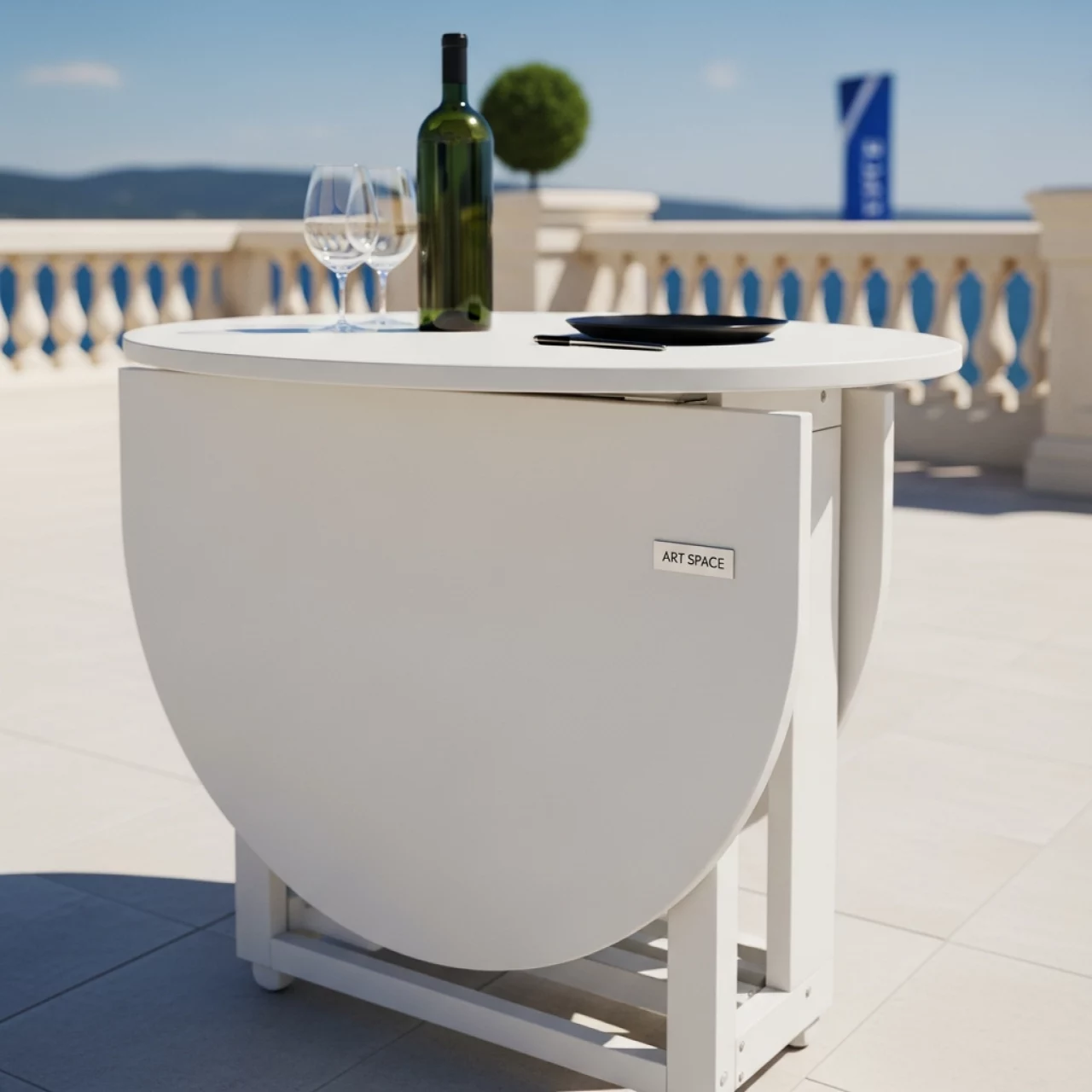 Аренда Стол пластиковый складной Sky Folding Table 60 в комплексе Sea Galaxy — ART SPACE