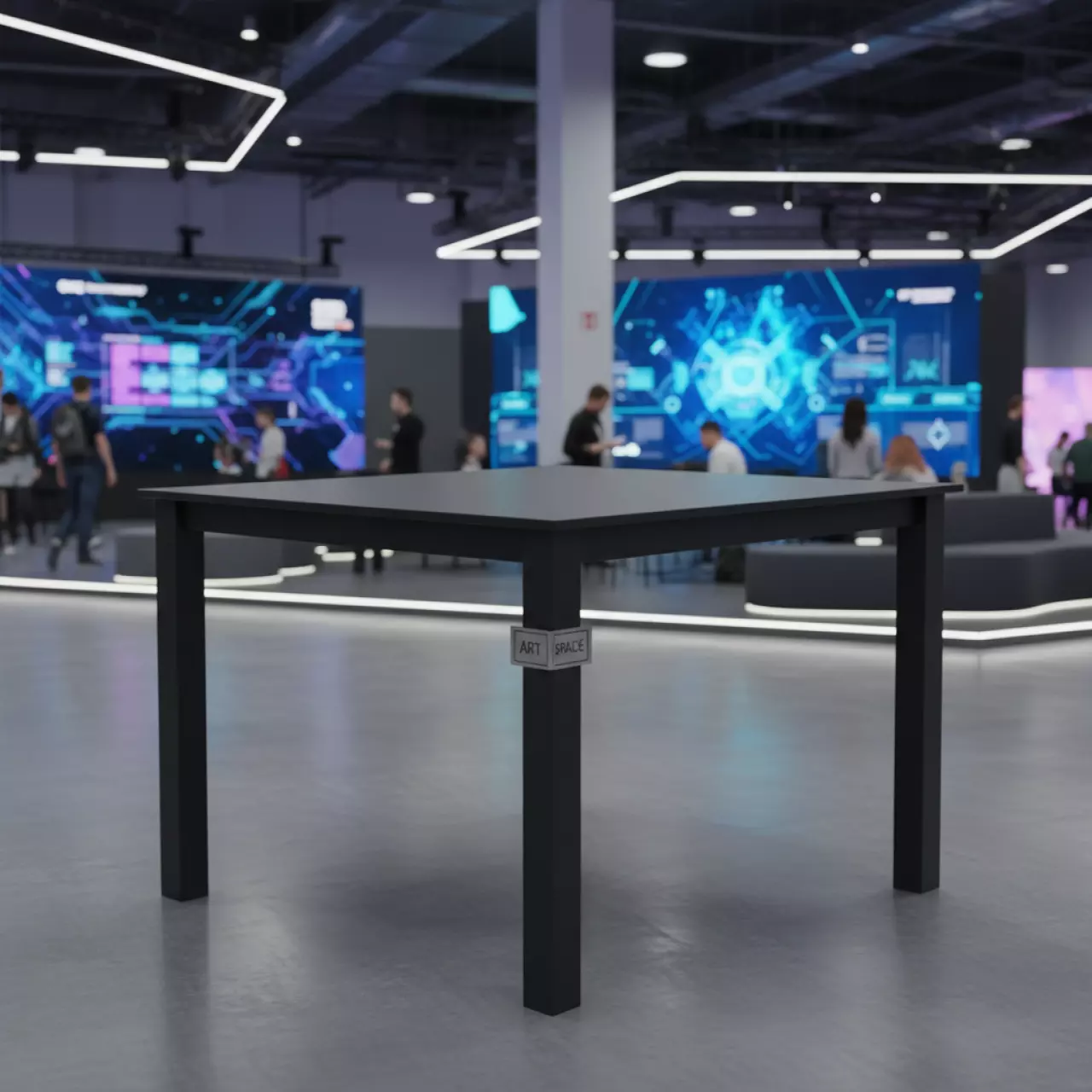 Аренда Стол пластиковый Solid Basic черный 850х850х750 мм в ОКЦ «Галактика» — ART SPACE