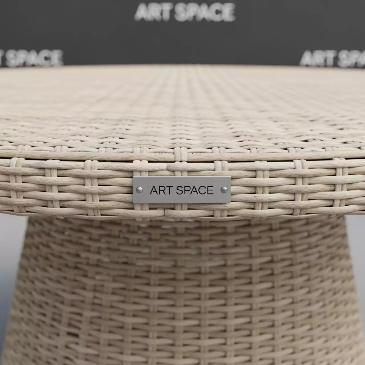 Аренда Стол плетеный обеденный Alga Dining Table 120 в Boutique Hotel PORTUM 1905 — ART SPACE