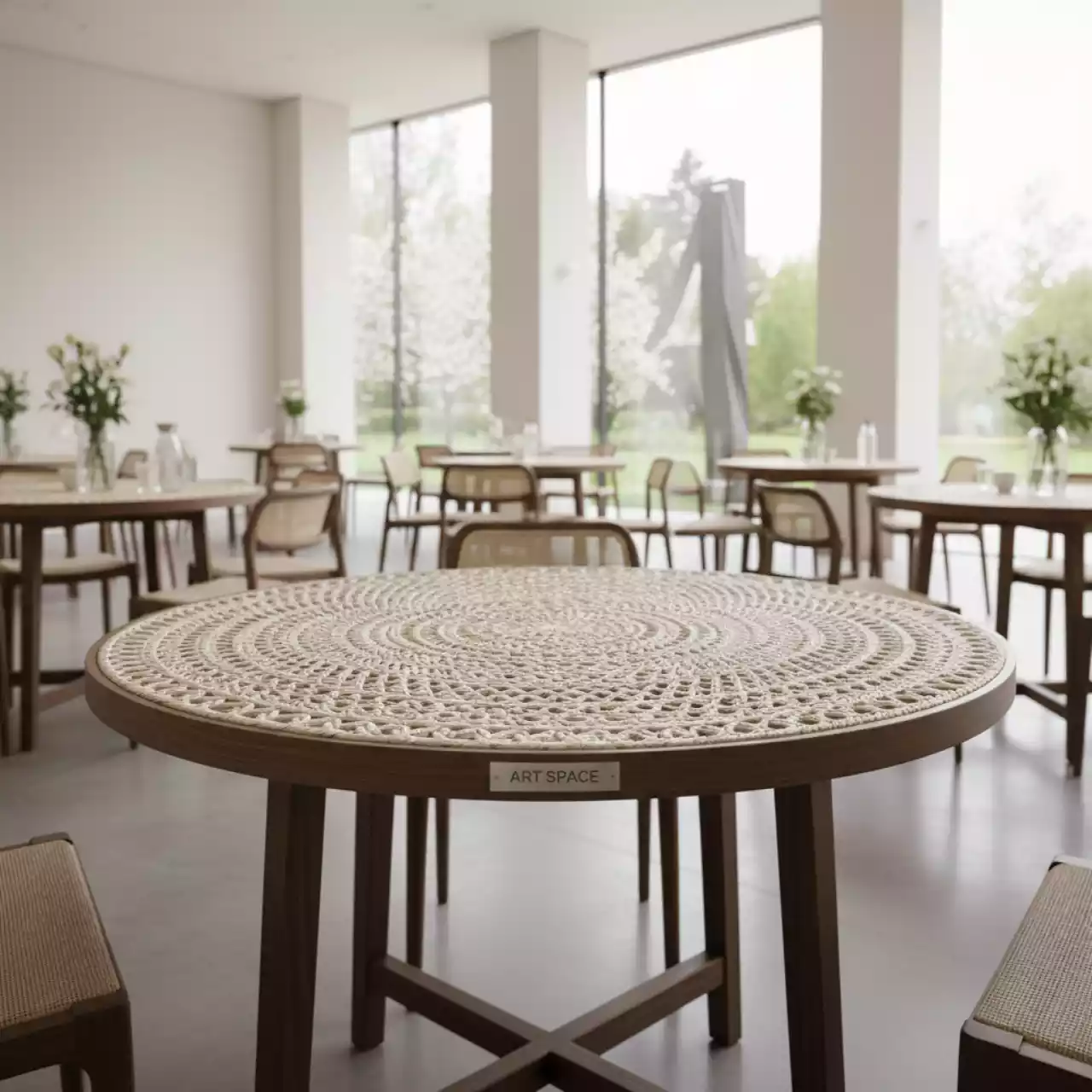 Аренда Стол плетеный обеденный Kipr в Omega Sirius — ART SPACE