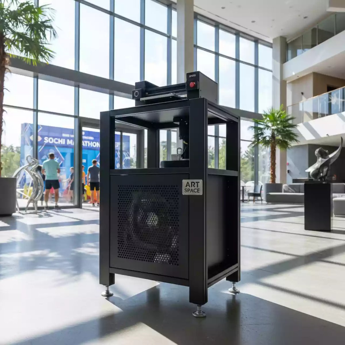 Аренда Стол подставка с воздушным фильтром BOFA для Roland VersaUV LEF2 300 в Mövenpick Hotel — ART SPACE