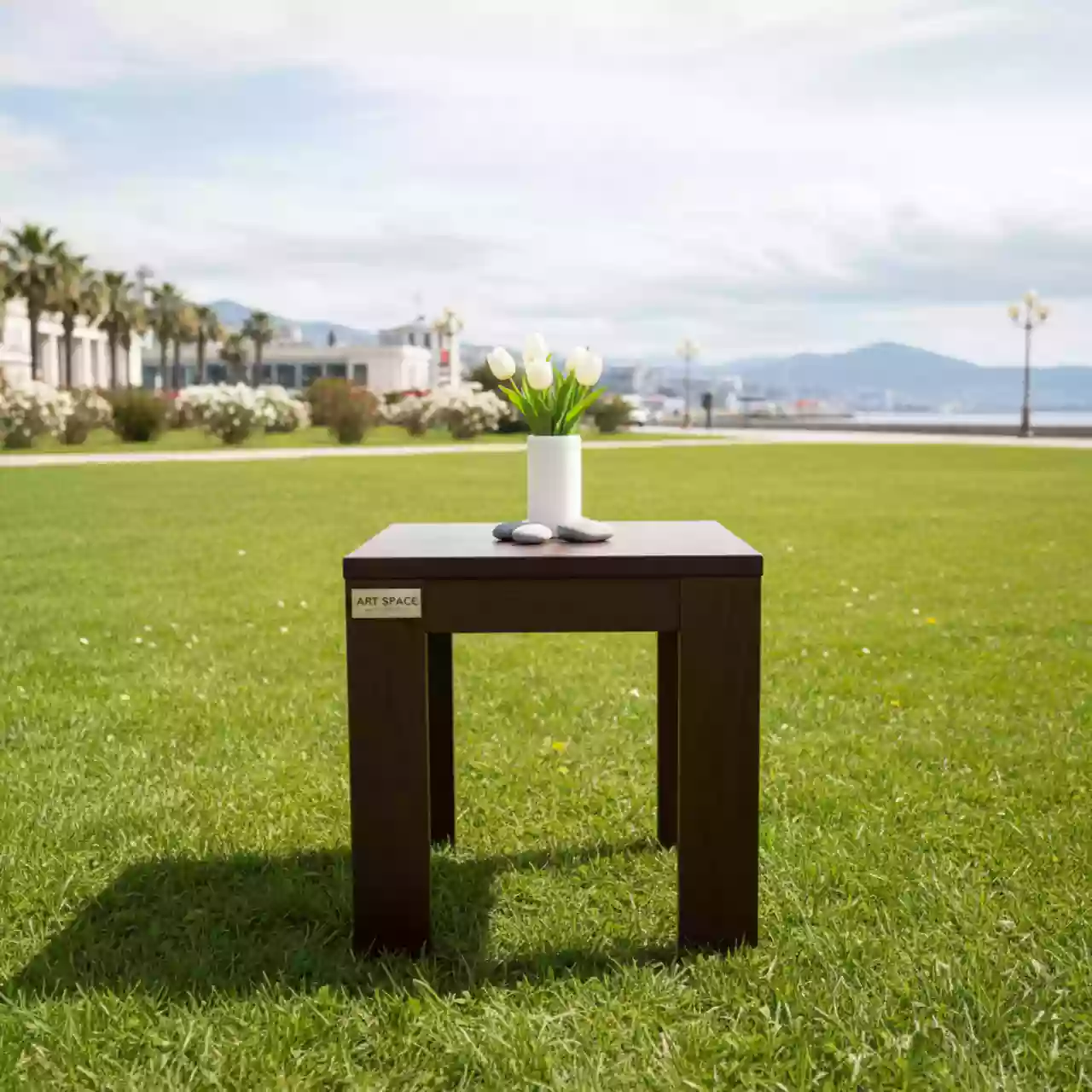 Аренда Стол приставной венге на территории Морпорта Сочи — ART SPACE