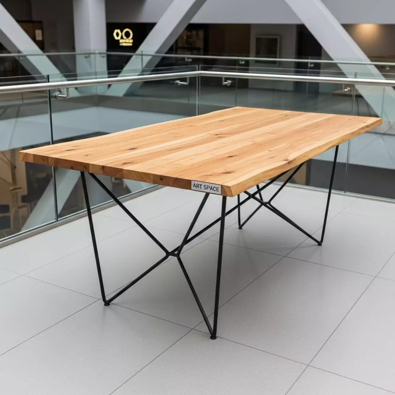 Аренда Стол Пруток лиственница Милан 160 см в ОКЦ «Галактика» — ART SPACE