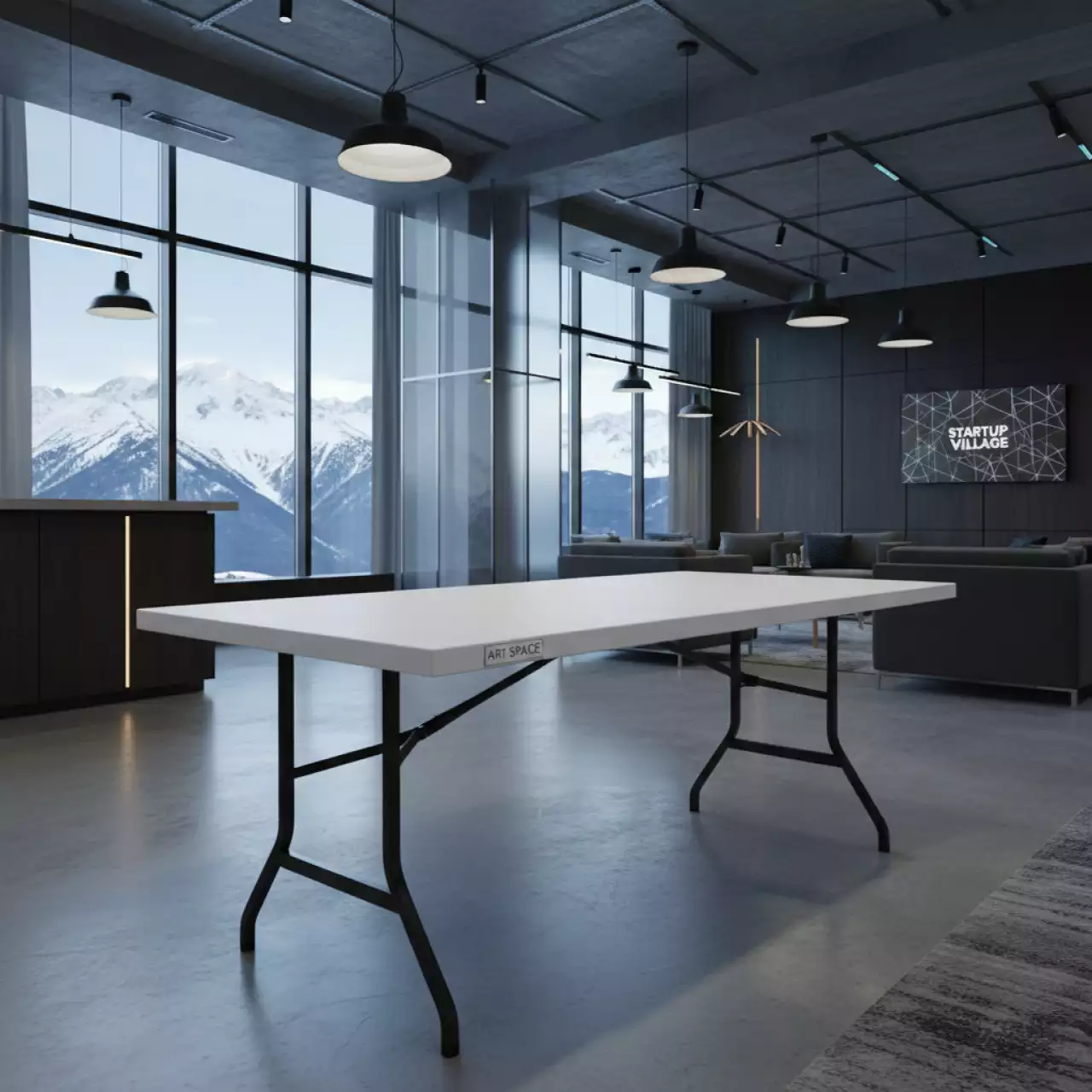 Аренда Стол прямоугольный 183х76 см пластик в Sochi Marriott Krasnaya Polyana — ART SPACE