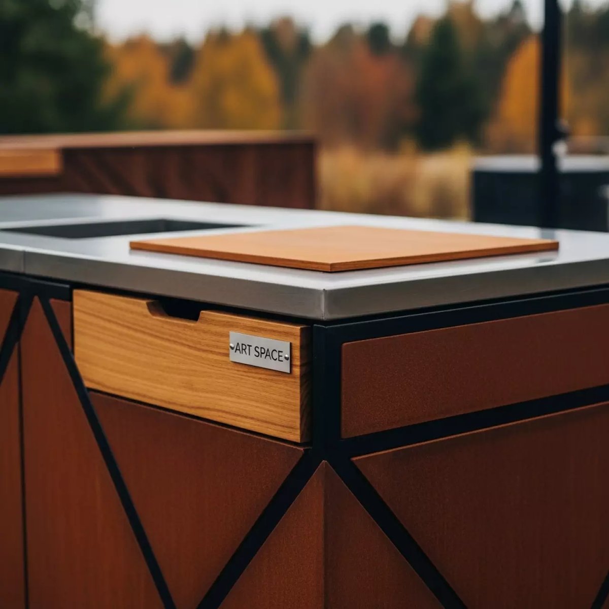 Аренда Стол разделочный с поленницей OFYR 90 в Bridge Resort — ART SPACE