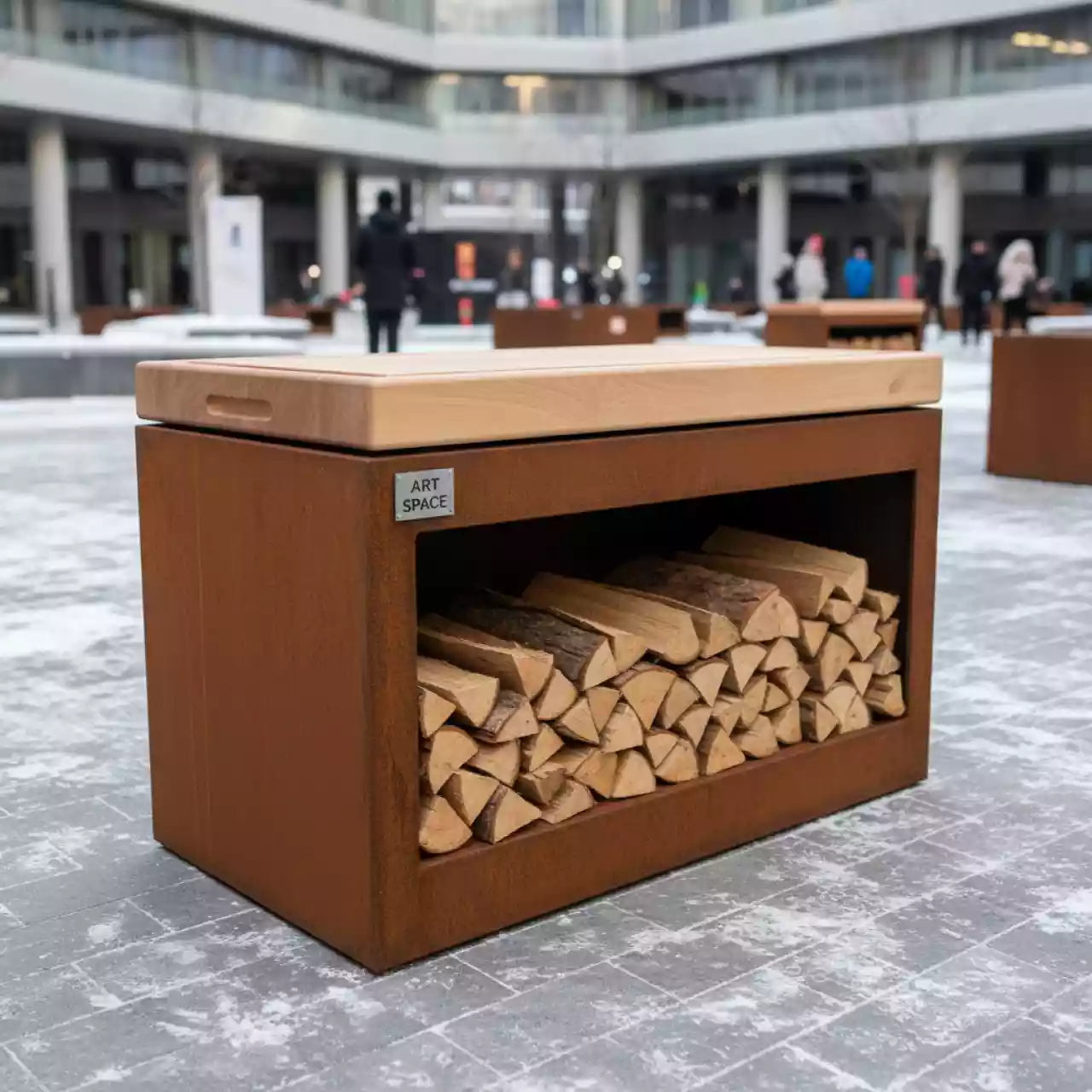 Аренда Стол разделочный с поленницей OFYR 90 в МФК «Горный» — ART SPACE