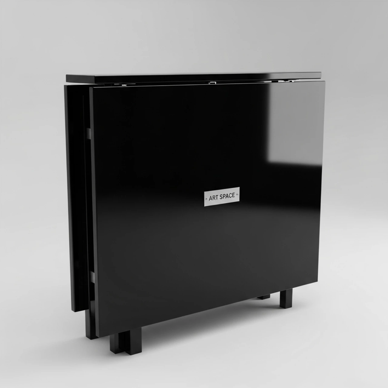 Аренда Стол раздвижной азул черный Лаки мини 800x300 мм в ресторане «Brunello» — ART SPACE