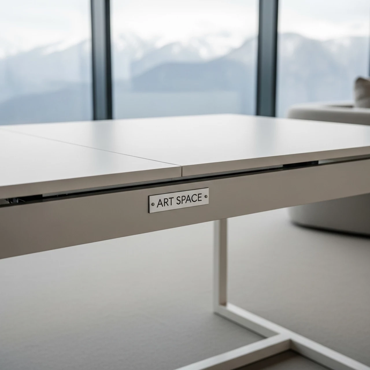 Аренда Стол раздвижной Лаки мини 900 300 мм лавант белый муар в Rixos Krasnaya Polyana — ART SPACE