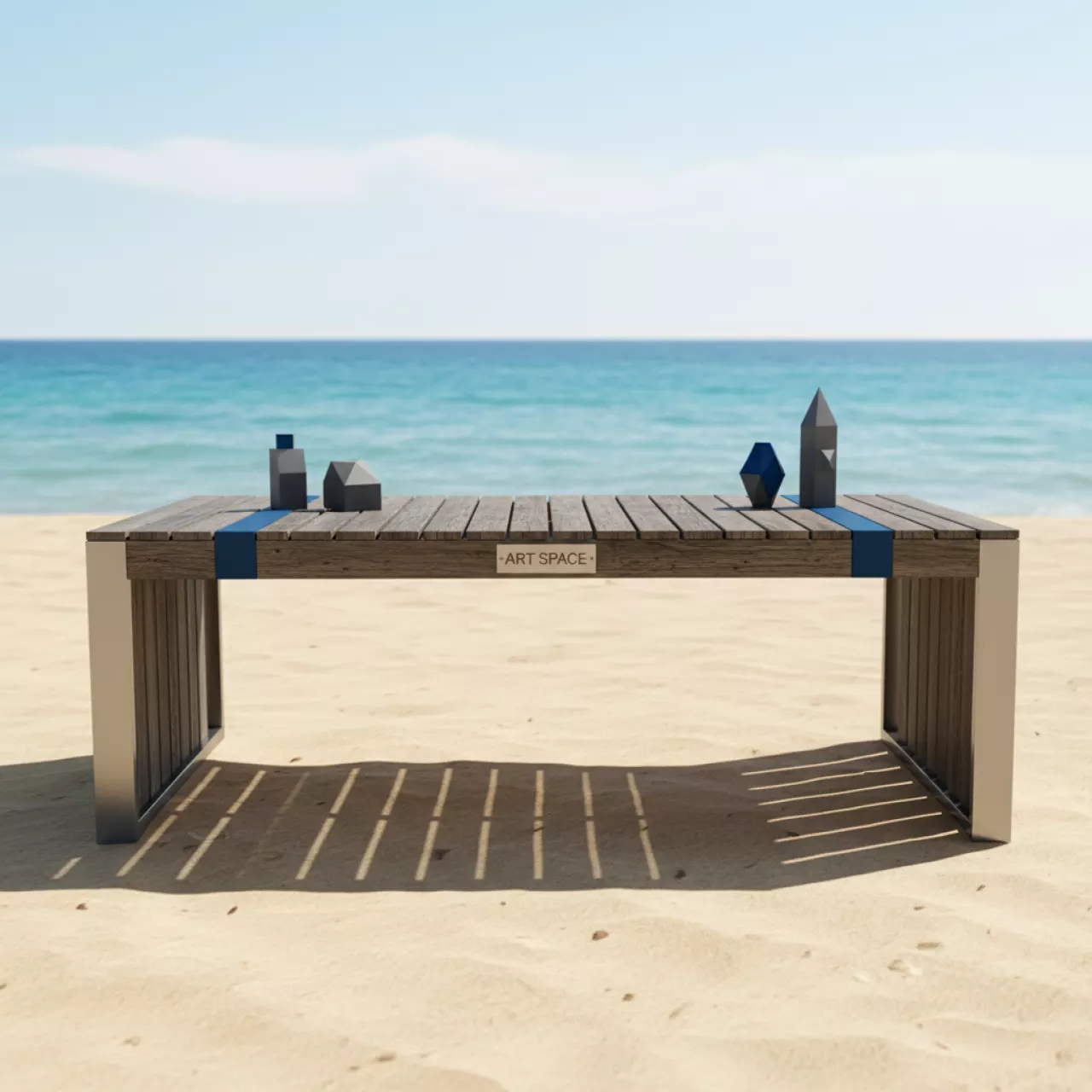 Аренда Стол реечный 180 см на пляже «Маяк» — ART SPACE