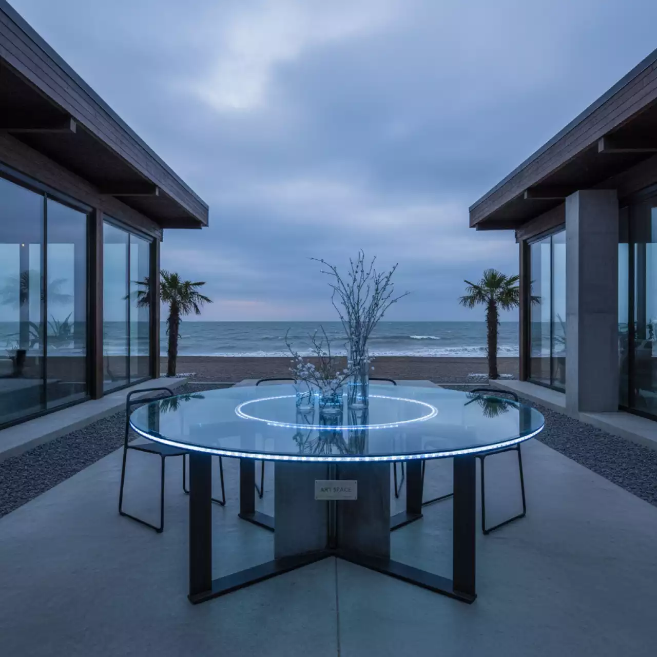 Аренда Стол Round clear 200 на пляжных клубах Хосты — ART SPACE