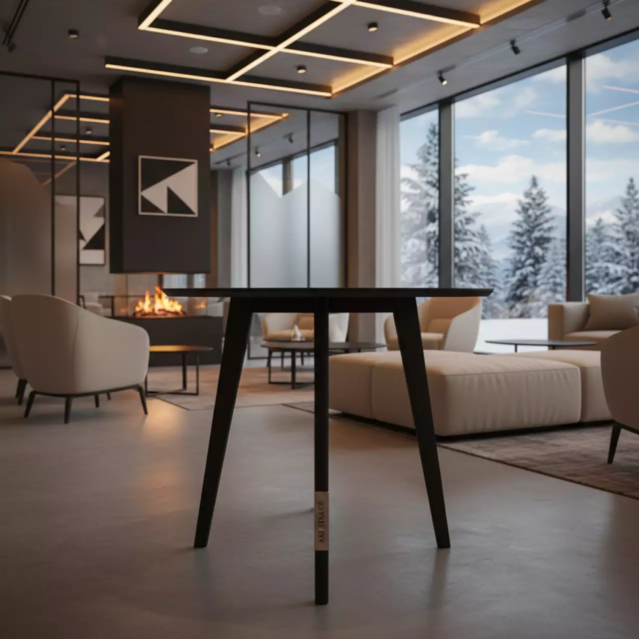 Аренда Стол Rozana круглый черный D70 см в Swissôtel Resort Sochi Kamelia — ART SPACE