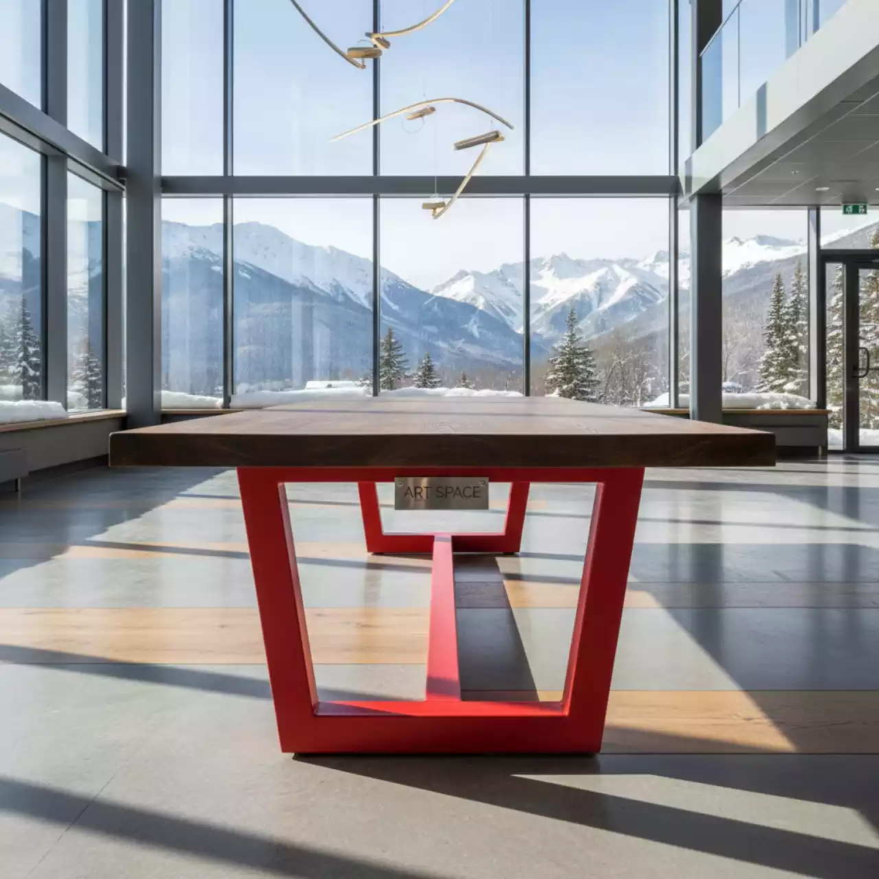 Аренда Стол с красными ножками в Сочи Парк Отеле — ART SPACE