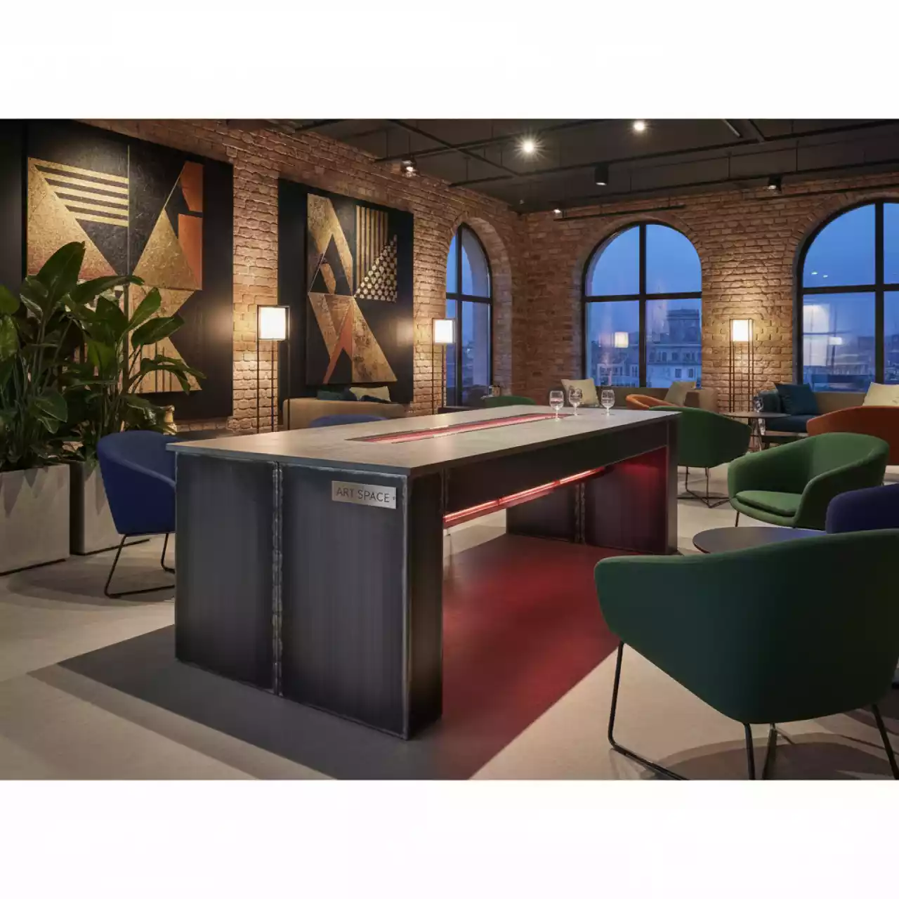 Аренда Стол с подогревом S1002 Metallo в Mövenpick Hotel — ART SPACE