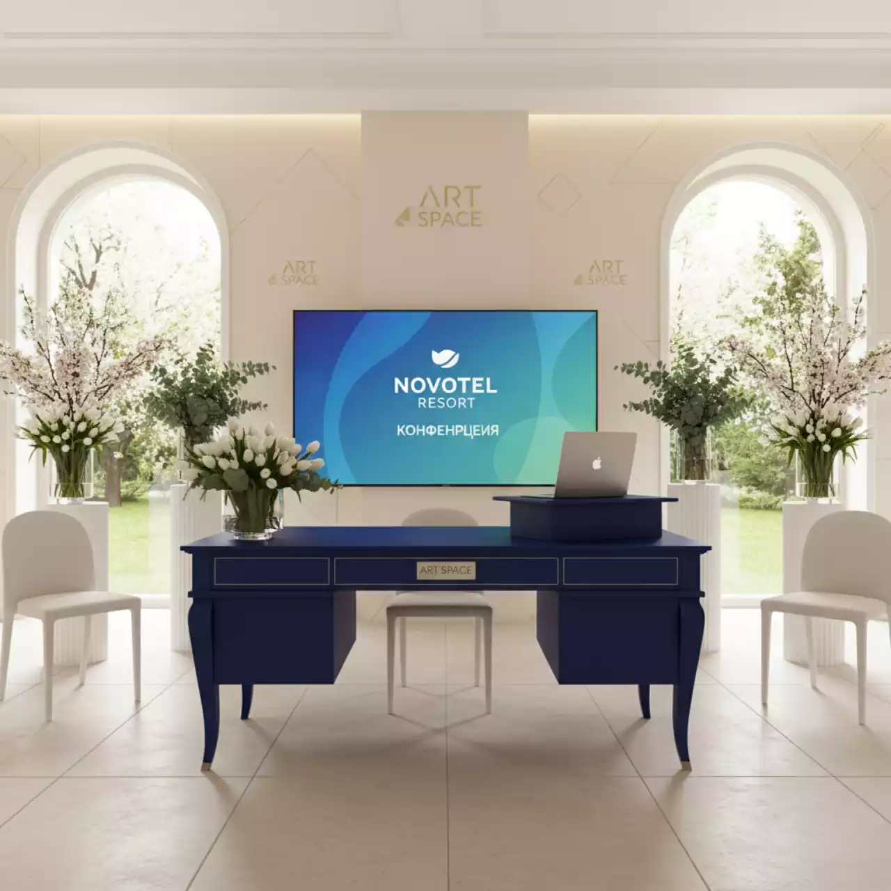 Аренда Стол с ящиком и подставкой в Novotel Resort — ART SPACE