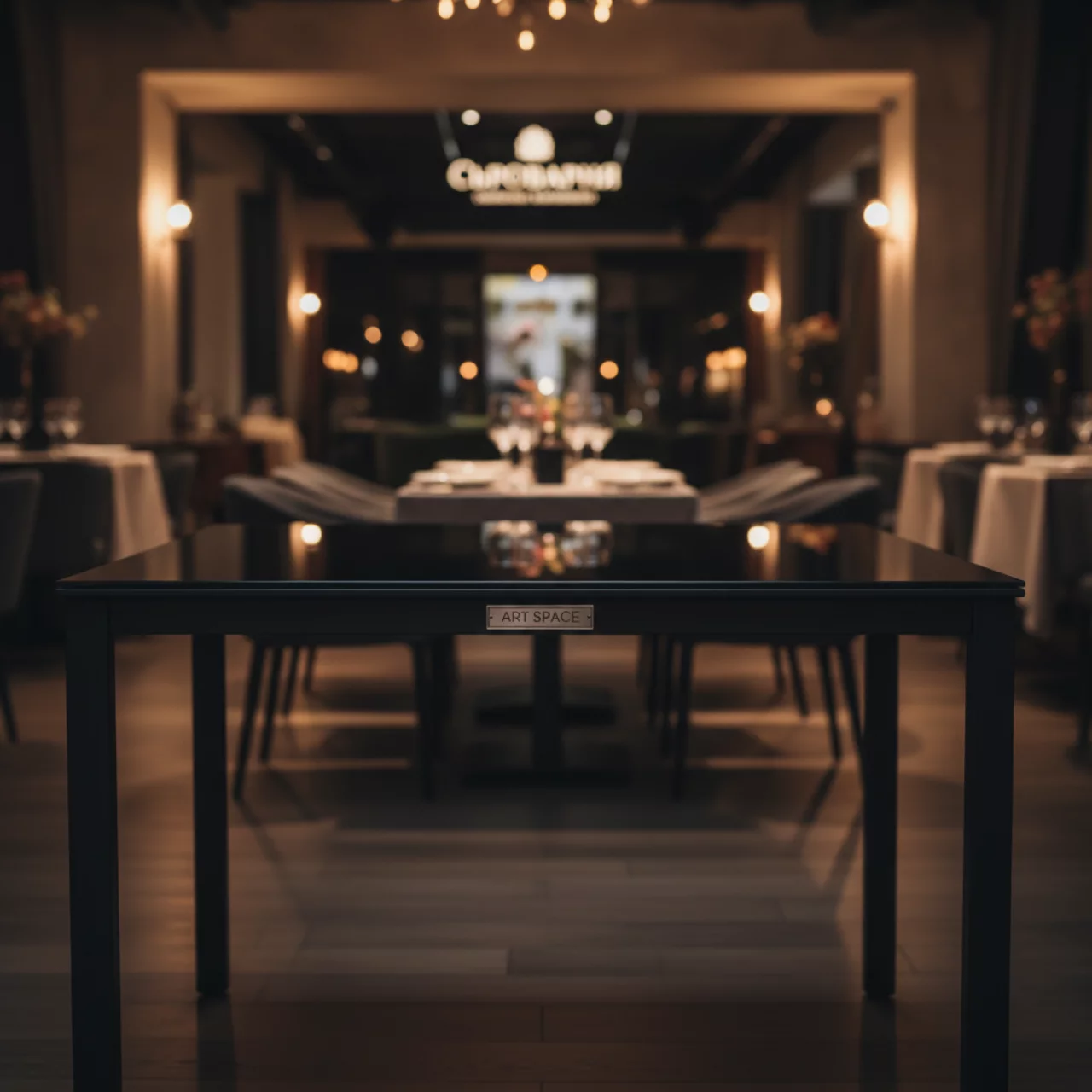 Аренда Стол садовый 100х70 см металл стекло черный в ресторане «Сыроварня» — ART SPACE