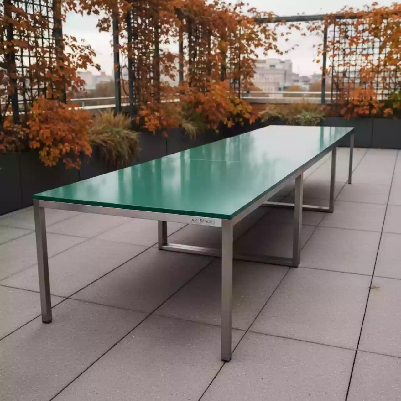 Аренда Стол садовый обеденный Viva зеленый в ресторане «La Terrazza» — ART SPACE