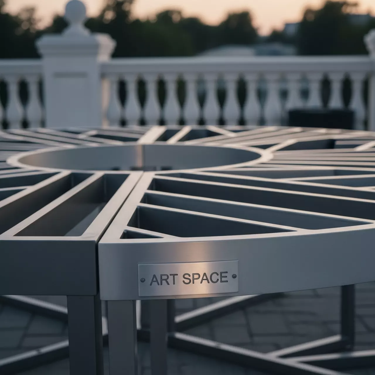 Аренда Стол секционный каркасный Волна Змейка № 2 d 4,5 м в санатории «Черноморье» — ART SPACE