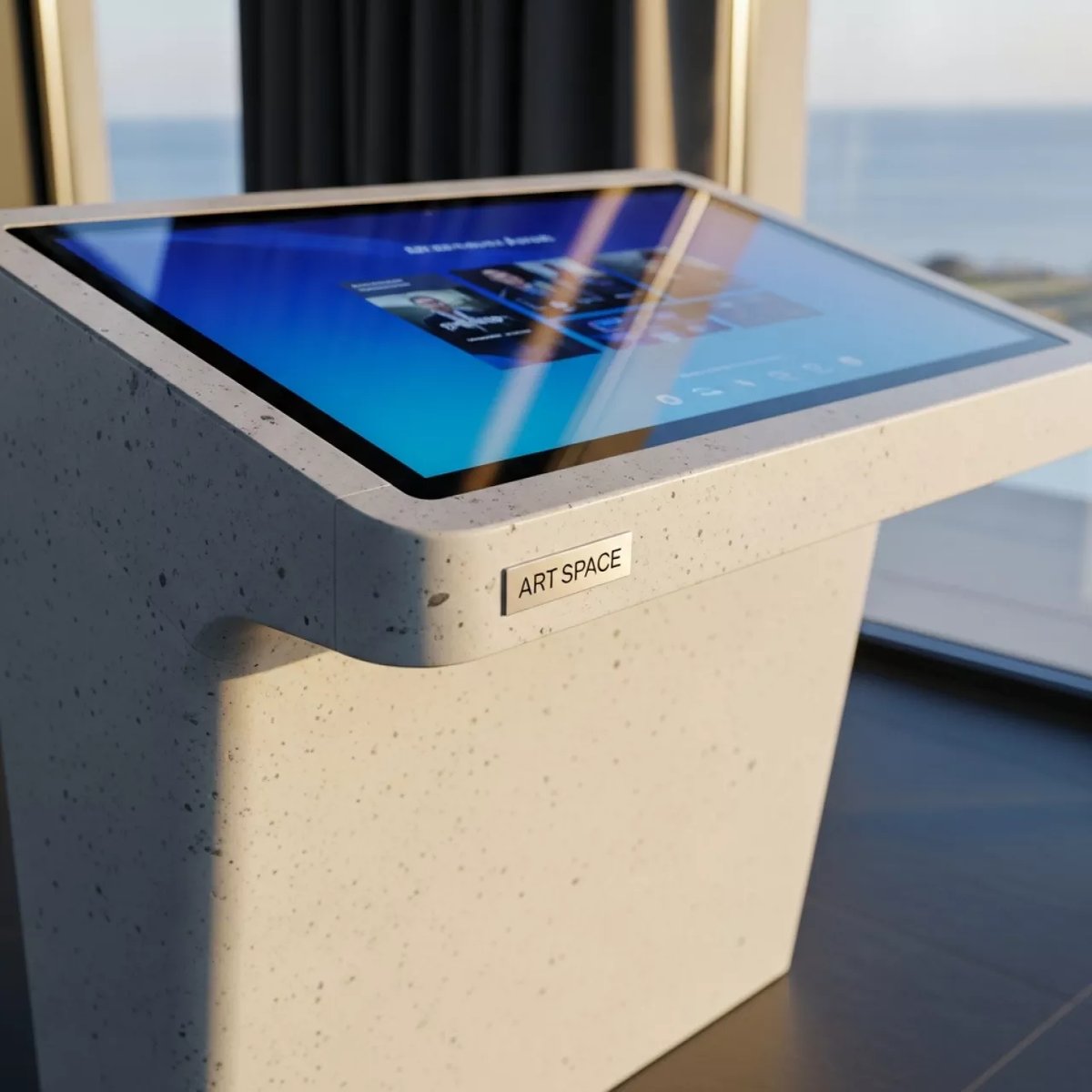 Аренда Стол сенсорный из искусственного камня LR Моно 32 на вилле «Анна» — ART SPACE