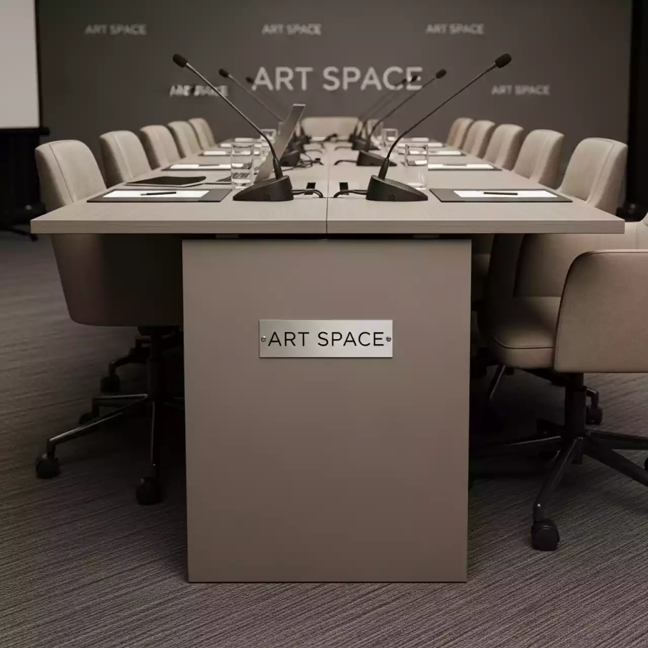 Аренда Стол серый шампань Лидер 2 1800х800 в Radisson Hotel Rosa Khutor — ART SPACE