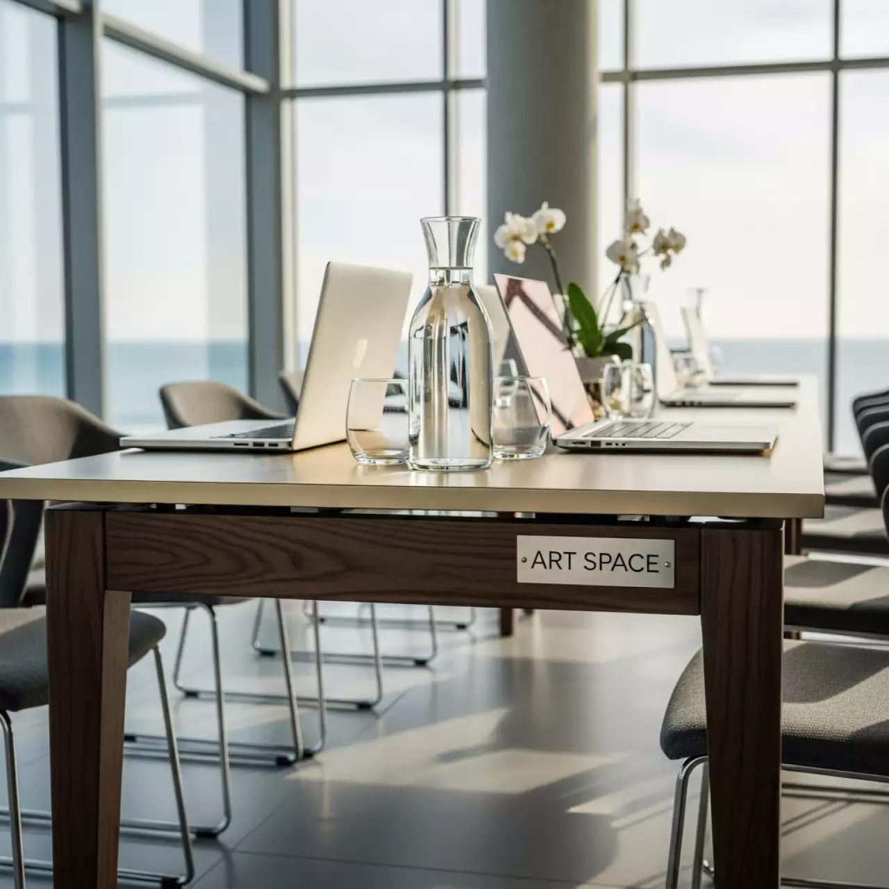 Аренда Стол шампань венге Лидер 2 2400х800 на Имеретинской набережной — ART SPACE