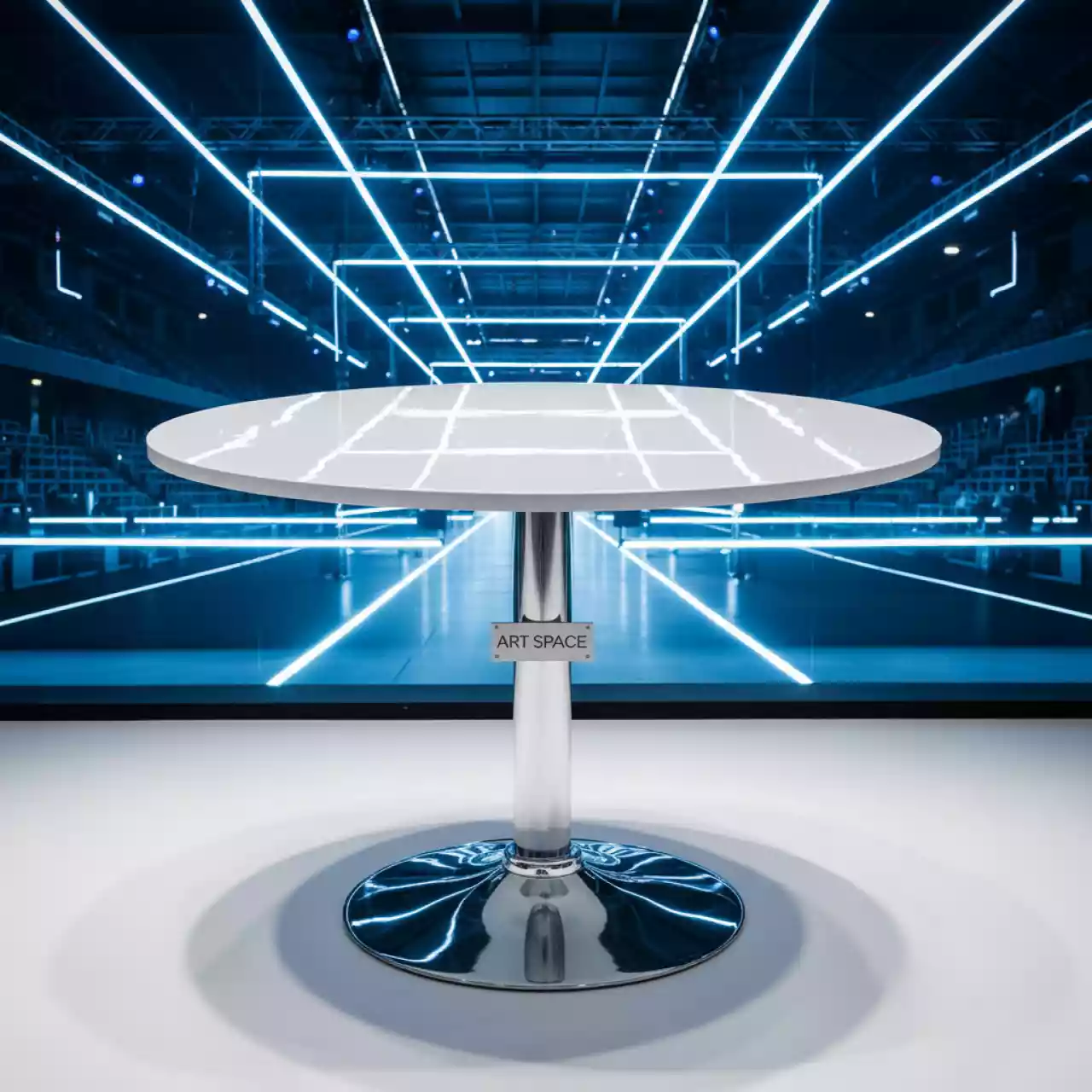 Аренда Стол Sheffilton белый хром в Red Arena — ART SPACE