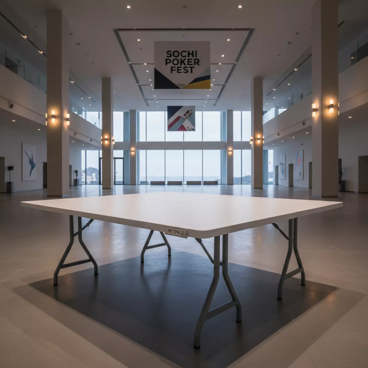 Аренда Стол складной 180х75 см белый в Radisson Blu Resort & Congress Centre — ART SPACE