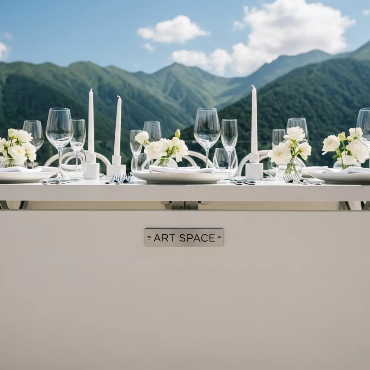 Аренда Стол складной пластиковый Helen Folding Table в Rixos Krasnaya Polyana — ART SPACE