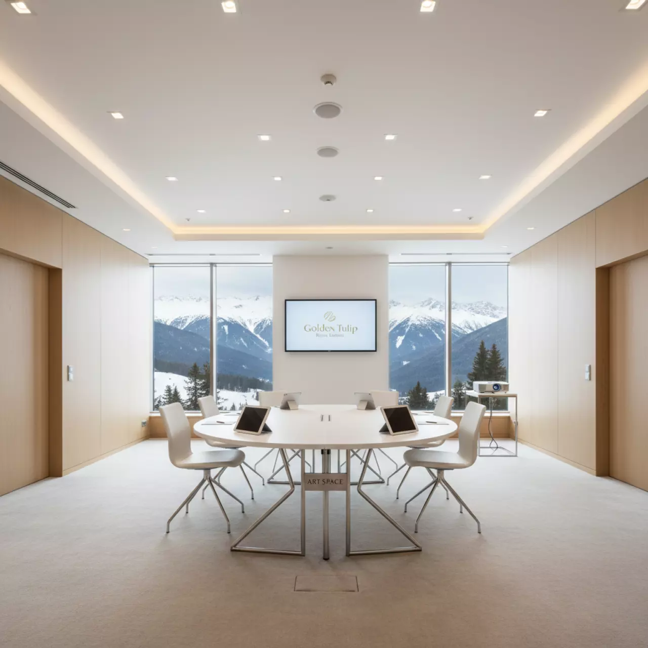 Аренда Стол складной Раунд 120 белый в Golden Tulip Rosa Khutor — ART SPACE