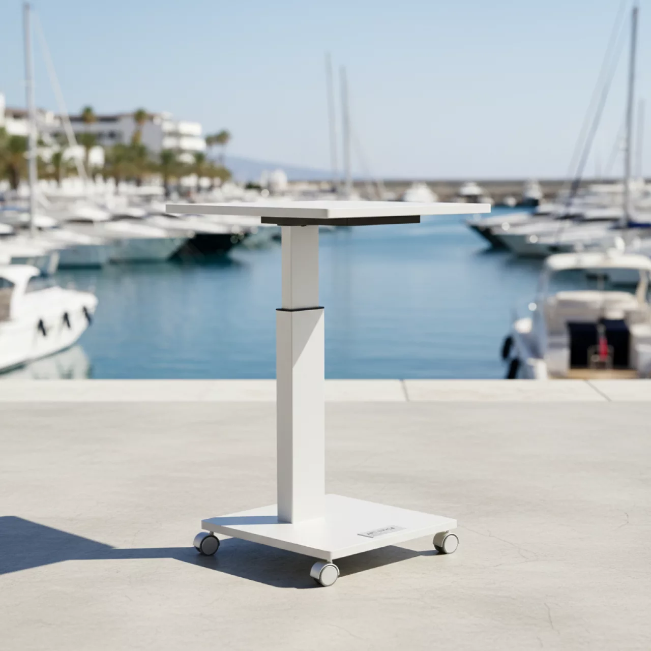 Аренда Стол складной регулируемый для ноутбука Твист 2 на колесиках на территории Морпорта Сочи — ART SPACE