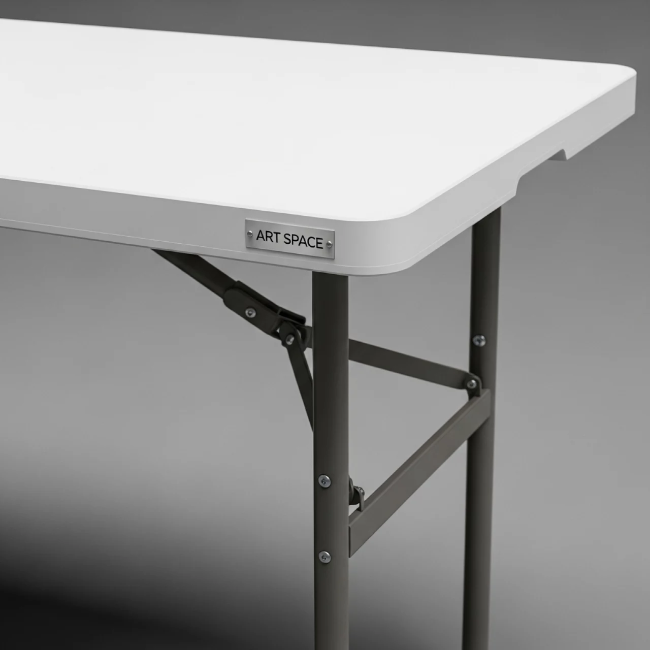 Аренда Стол складной Тейкли 180 Л бело серый в казино «Сочи» — ART SPACE