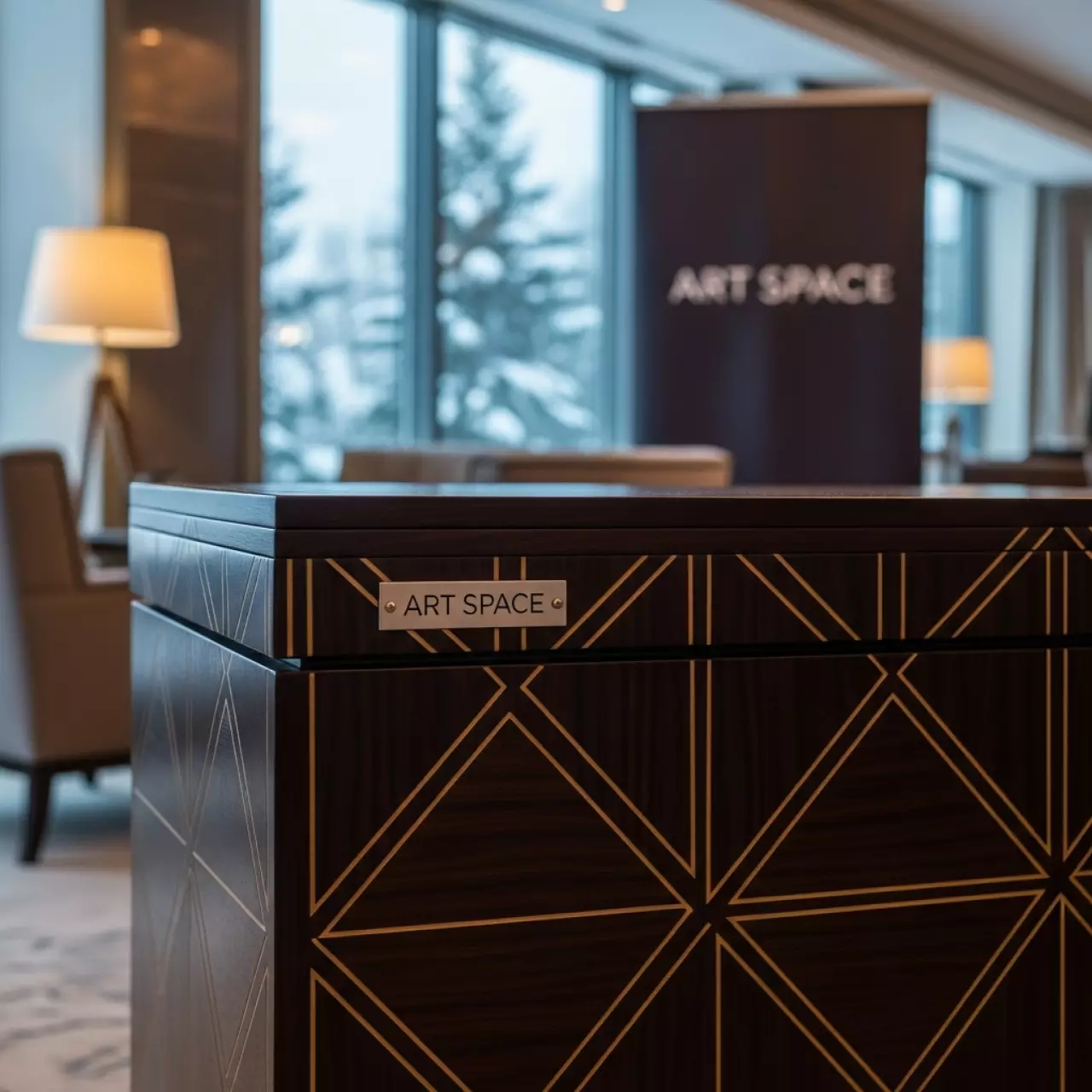Аренда Стол сундук Арика Arica storage table венге в Radisson Hotel Rosa Khutor — ART SPACE