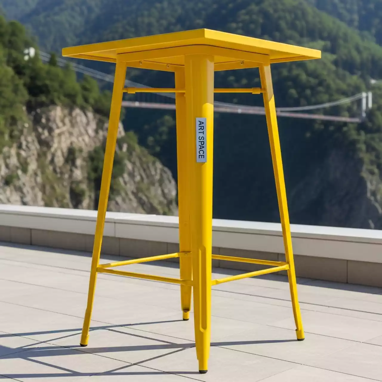 Аренда Стол Tolix барный жёлтый в Skypark Sochi — ART SPACE
