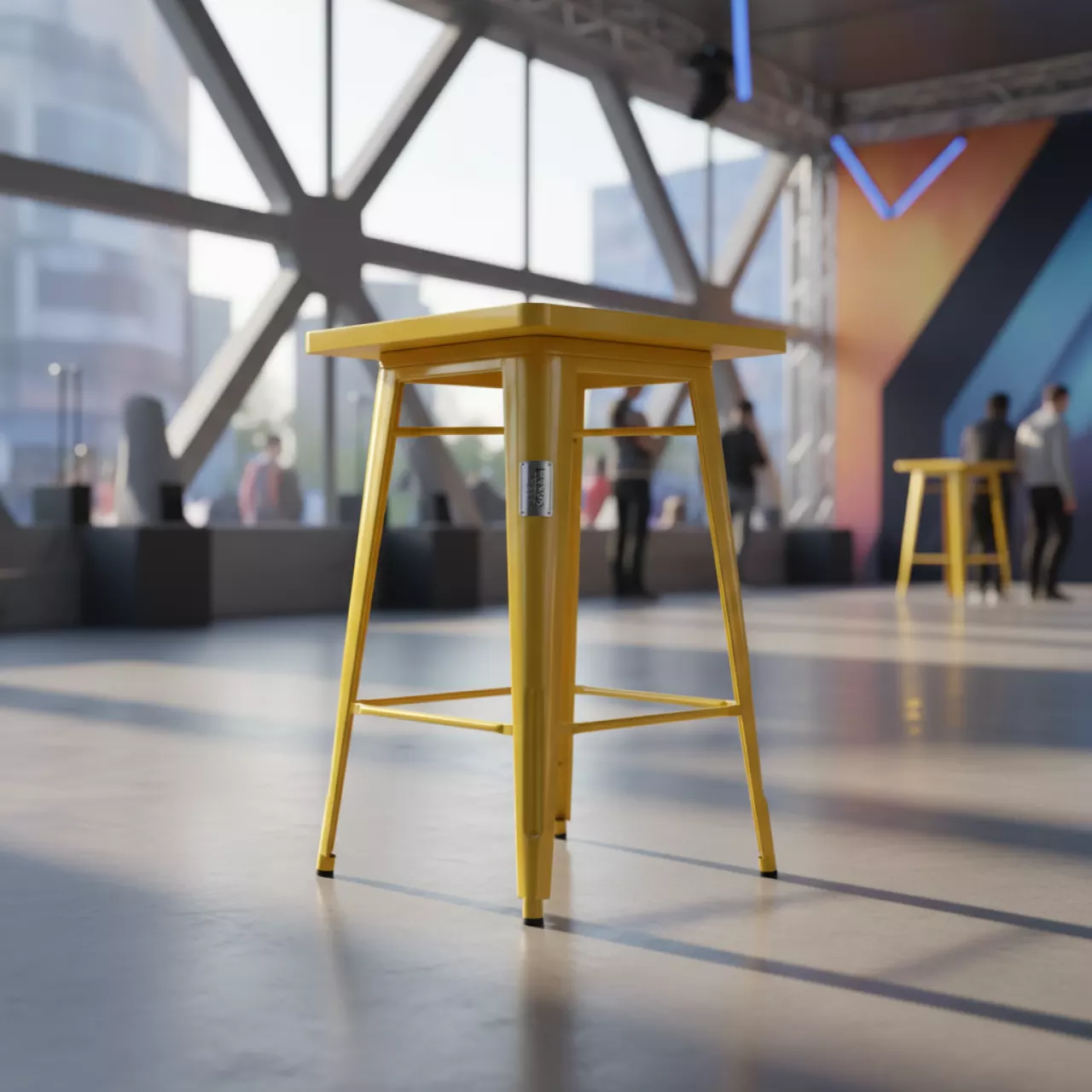 Аренда Стол Tolix барный желтый в VK Stadium Sirius — ART SPACE