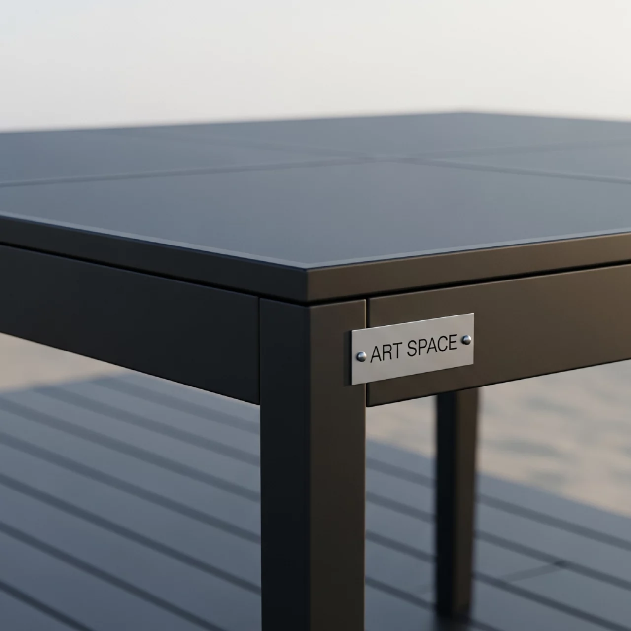 Аренда Стол трансформер RISE антрацит на пляже «Ривьера» — ART SPACE