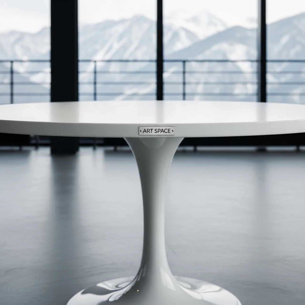 Аренда Стол Tulip белый D 120 мм в Green Flow Hotel — ART SPACE