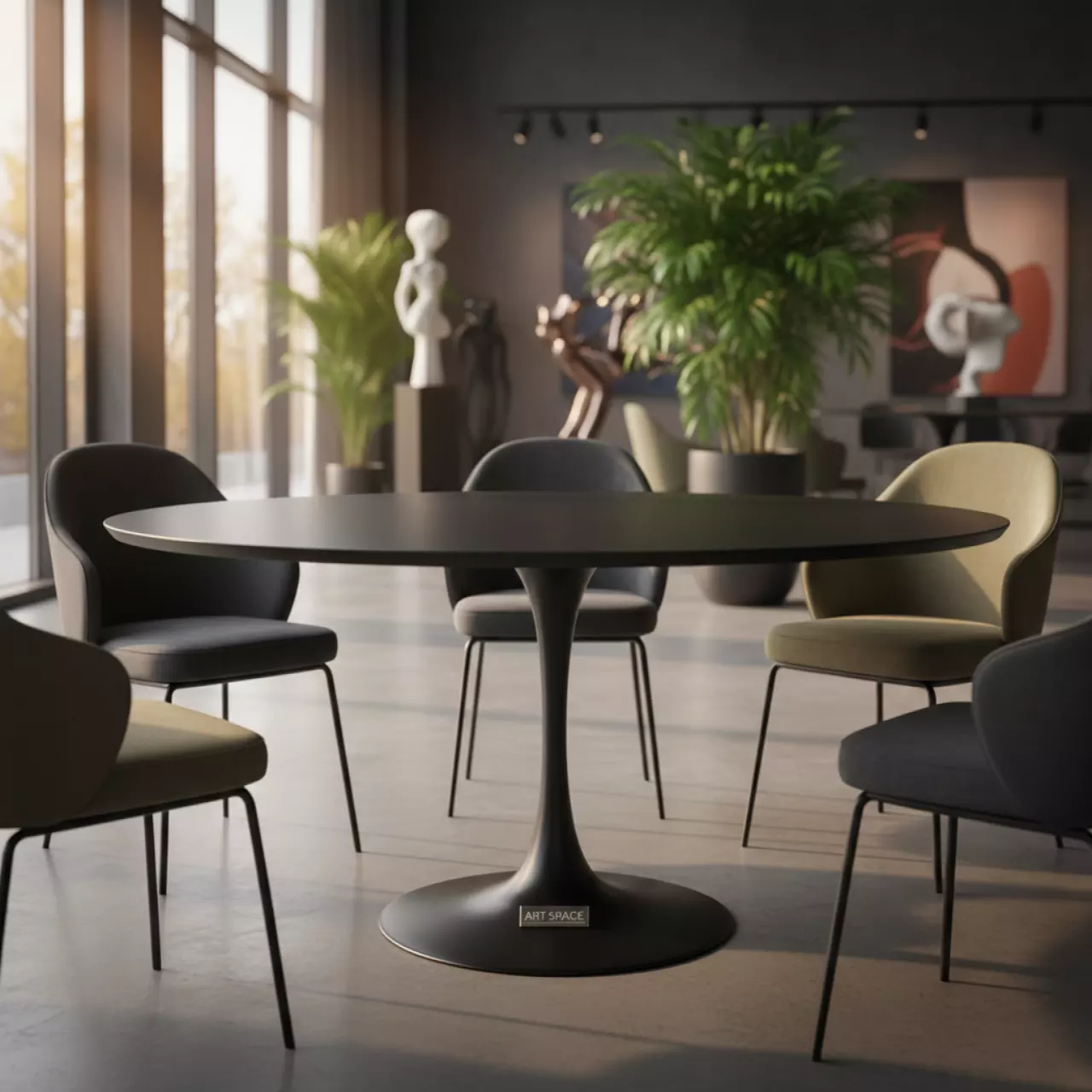 Аренда Стол Tulip Black D 120 мм в комплексе «Дагомыс» — ART SPACE