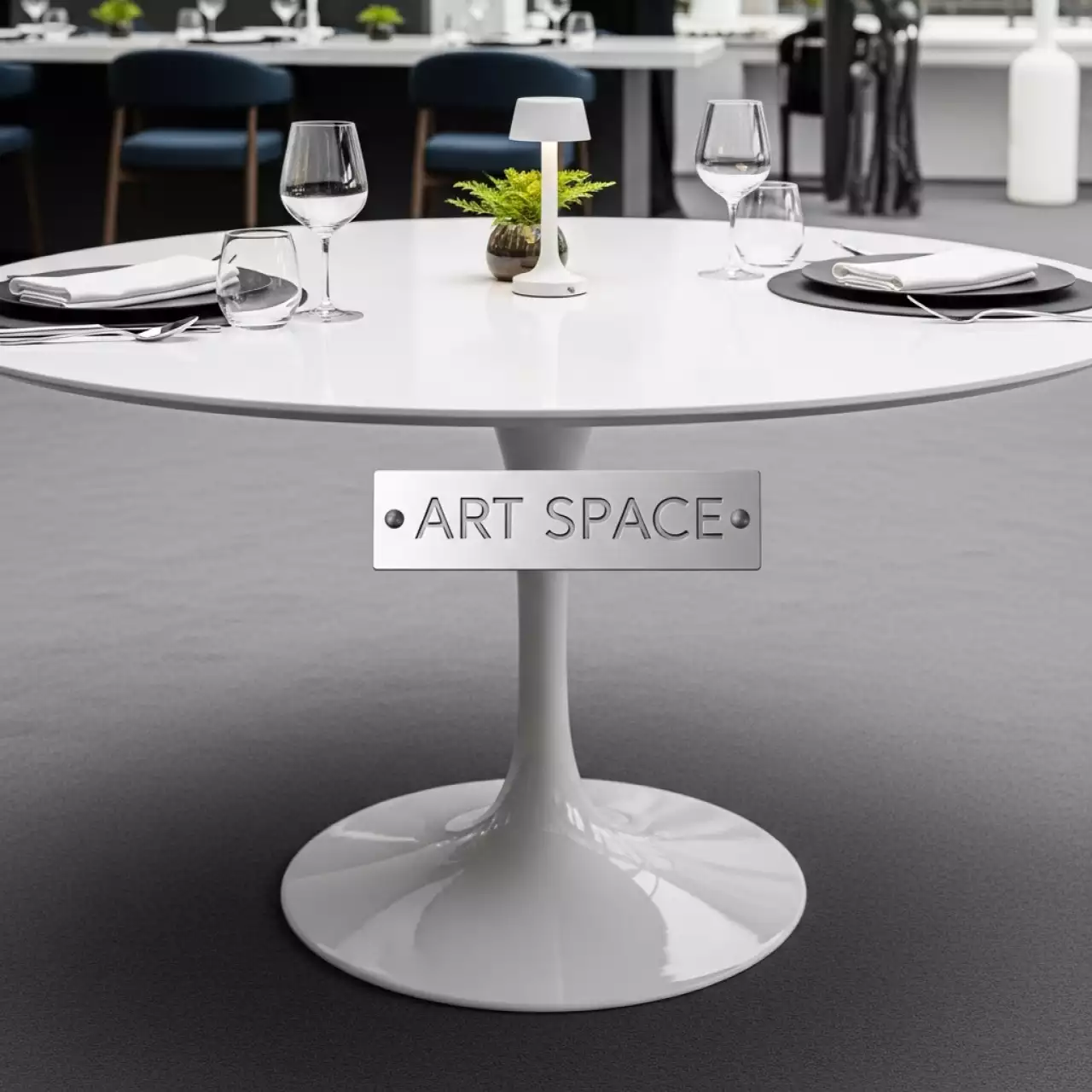 Аренда Стол Tulip D 100 мм белый в ресторане «D.O.M» — ART SPACE