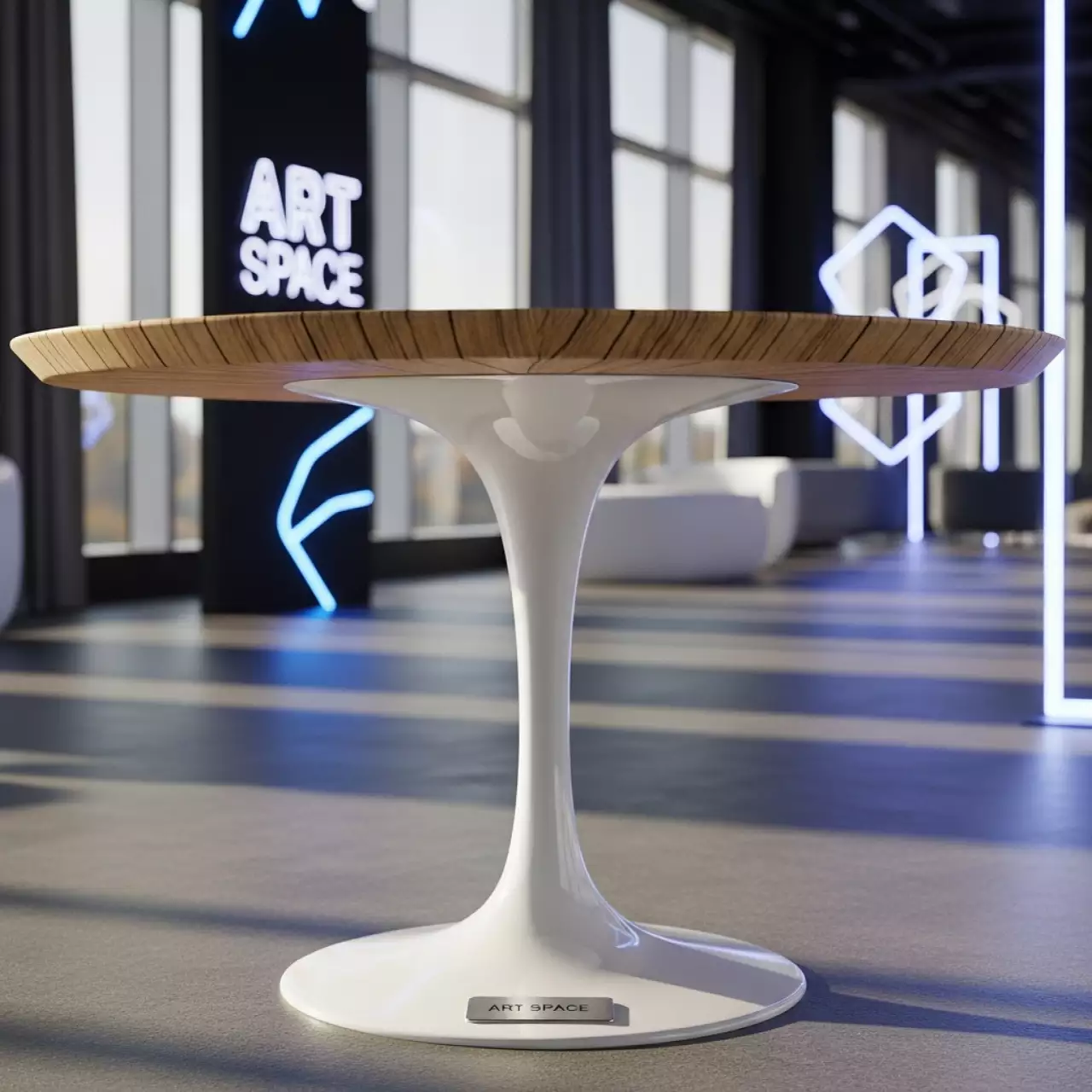 Аренда Стол Tulip wood Backstage D 80 см в Pullman Sochi Centre — ART SPACE