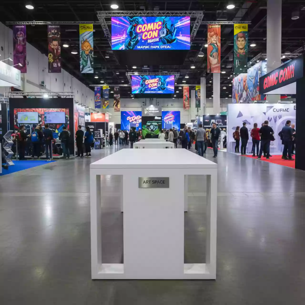 Аренда Стол Варкаус белый в Маринс Парк Отеле — ART SPACE