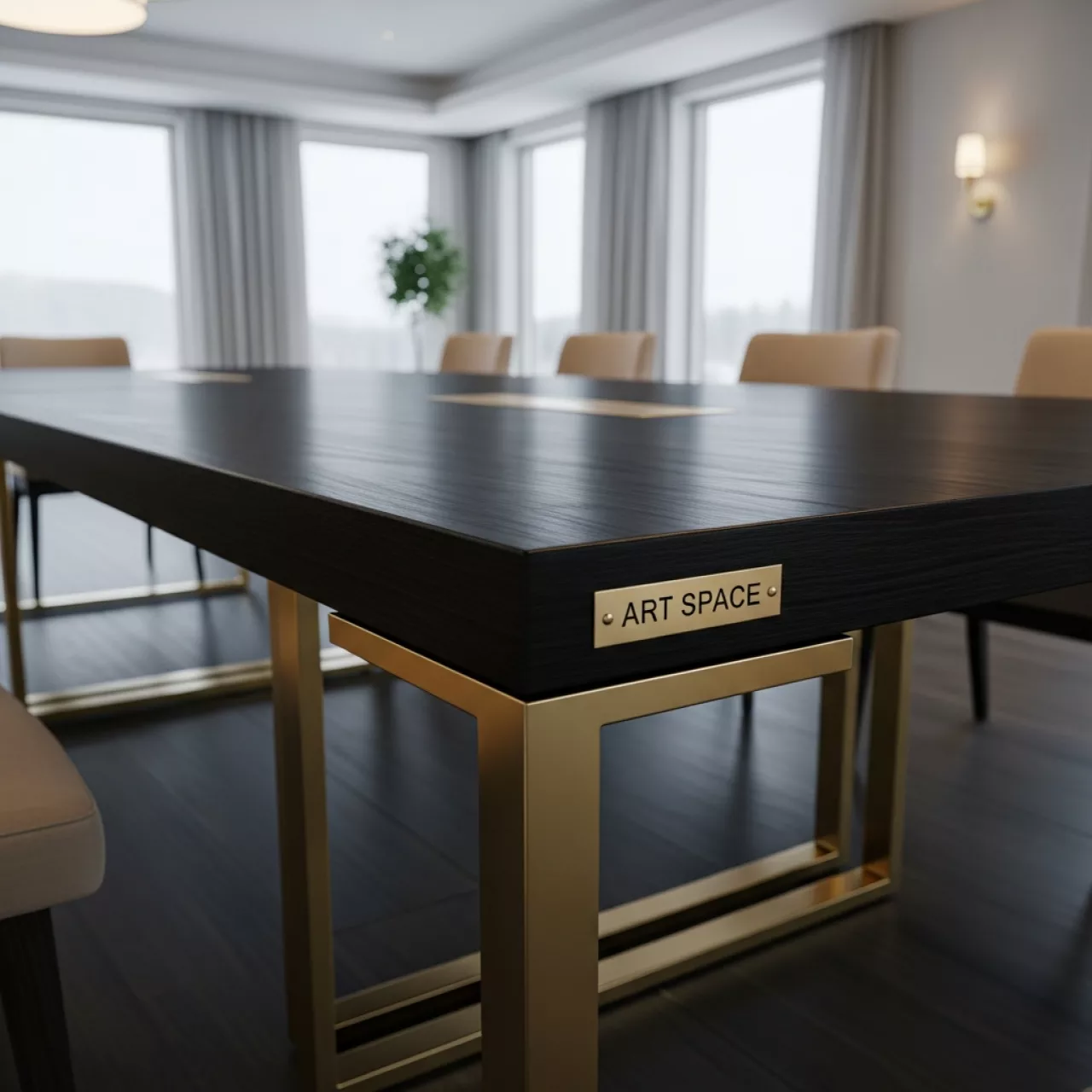 Аренда Стол венге золотой Лидер 2 1800х800 в Bridge Resort — ART SPACE